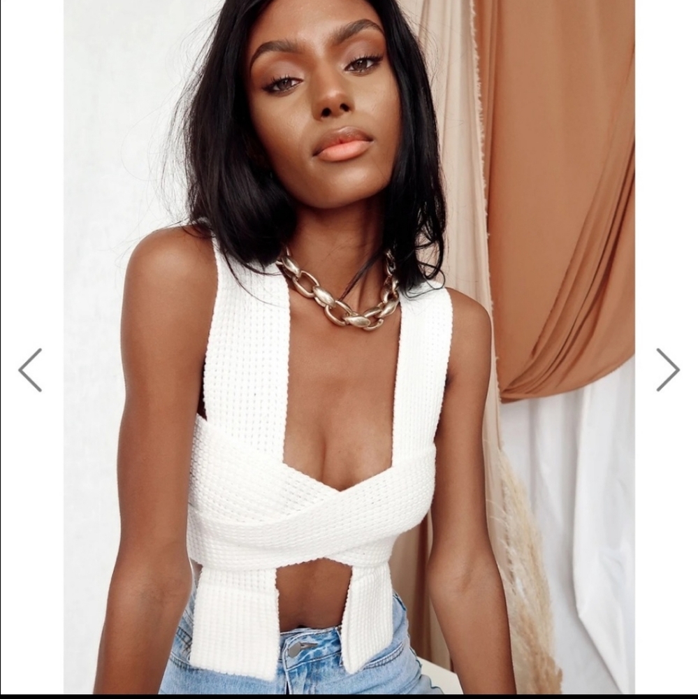 ‼️⚡️Knitted Wrap Top